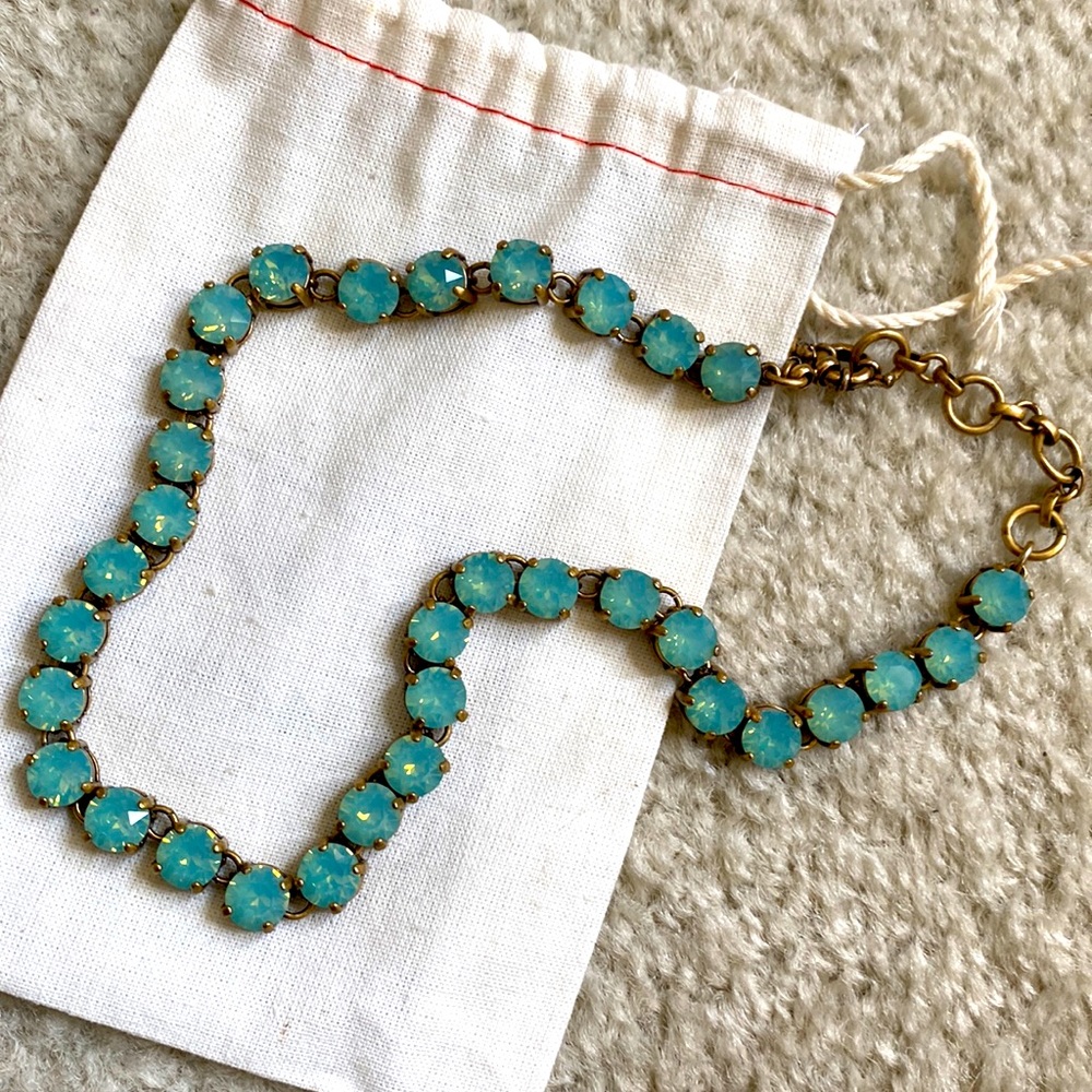 J.Crew Martha Swarovski Crystal Dot Necklace